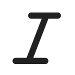 Text Italic SVG Icon
